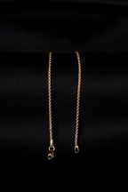 14ct Gold Patterned Box Chain Bracelet
