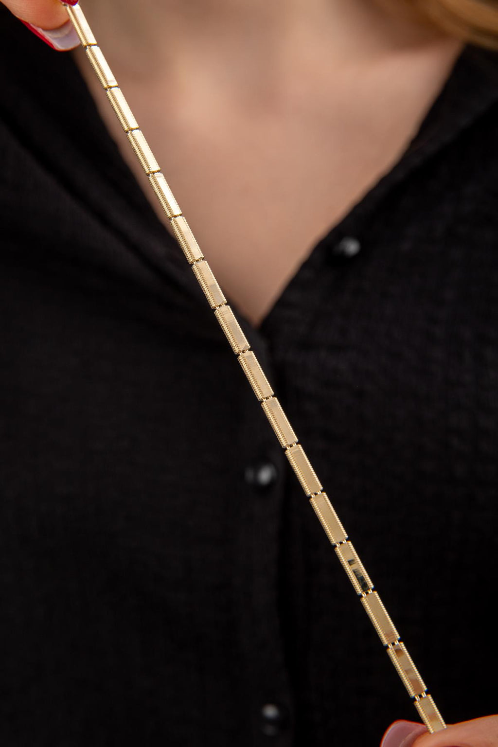 14ct Gold Patterned Bracelet