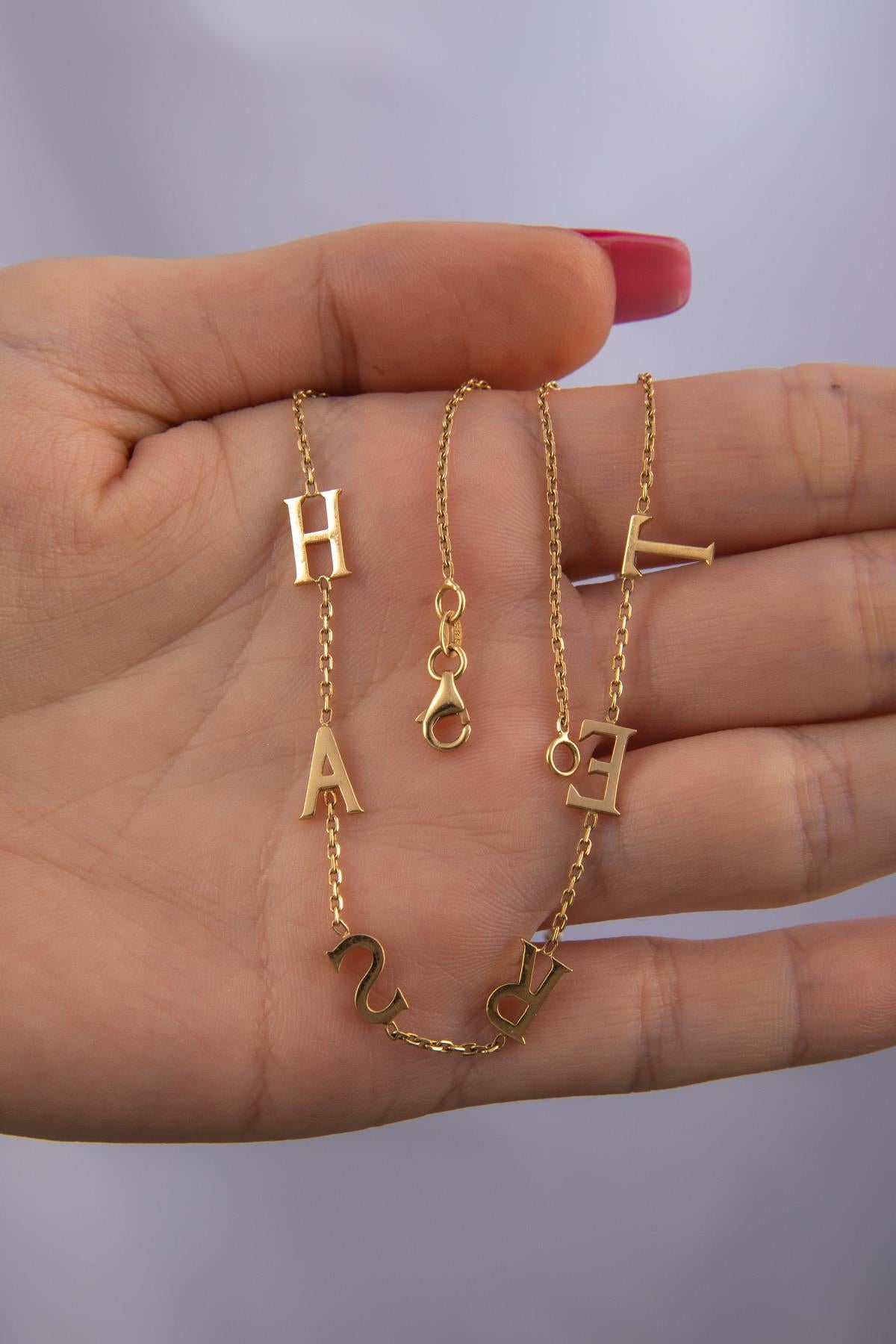 14ct Gold Personalized Name Chain 2
