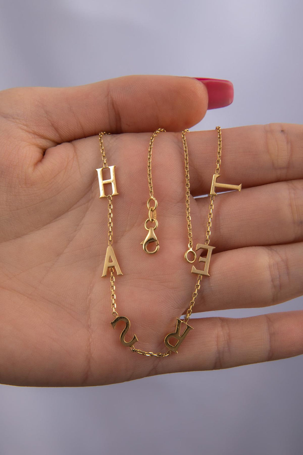 14ct Gold Personalized Name Chain 2
