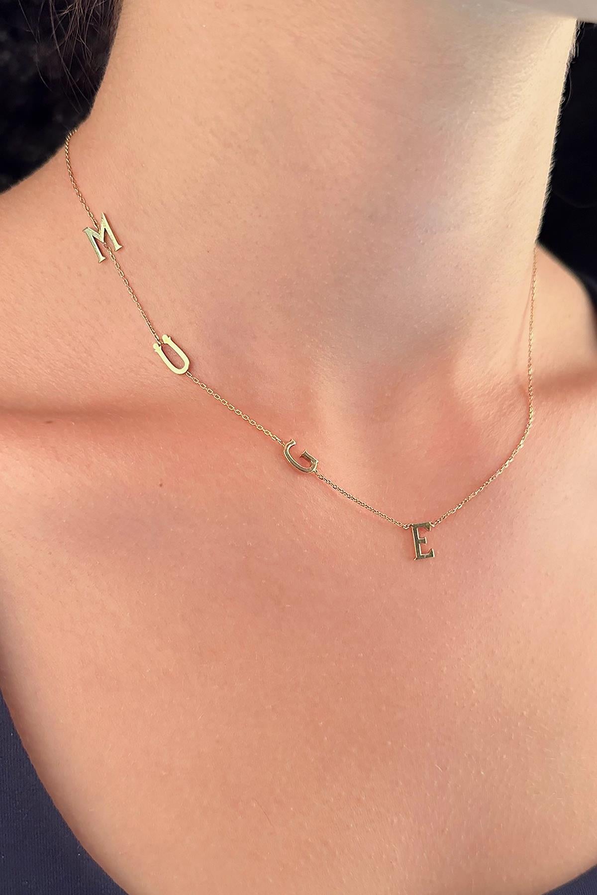 14ct Gold Personalized Name Necklace