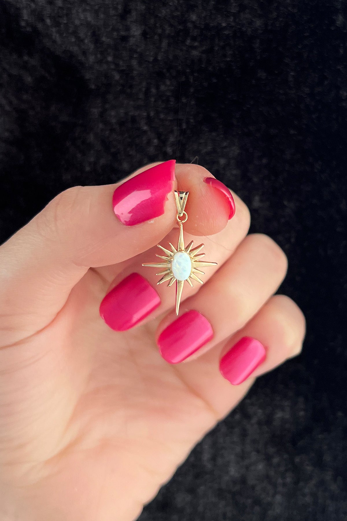 14K Gold Polar Star Charm