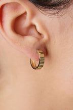 14ct Gold Polished Hoop Earrings