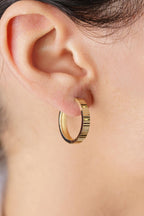 14ct Gold Polished Large Hoop Earrings