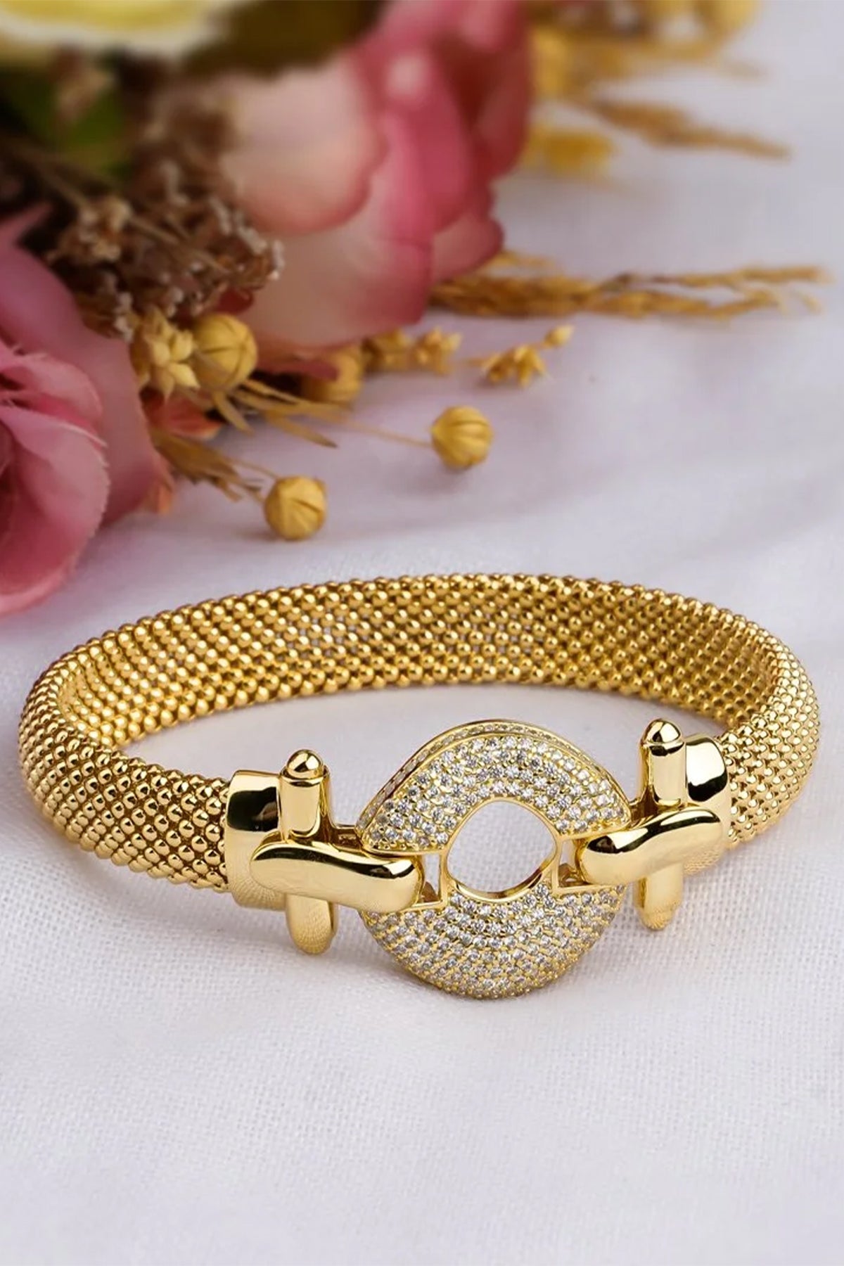 14K Gold Popcorn Bracelet
