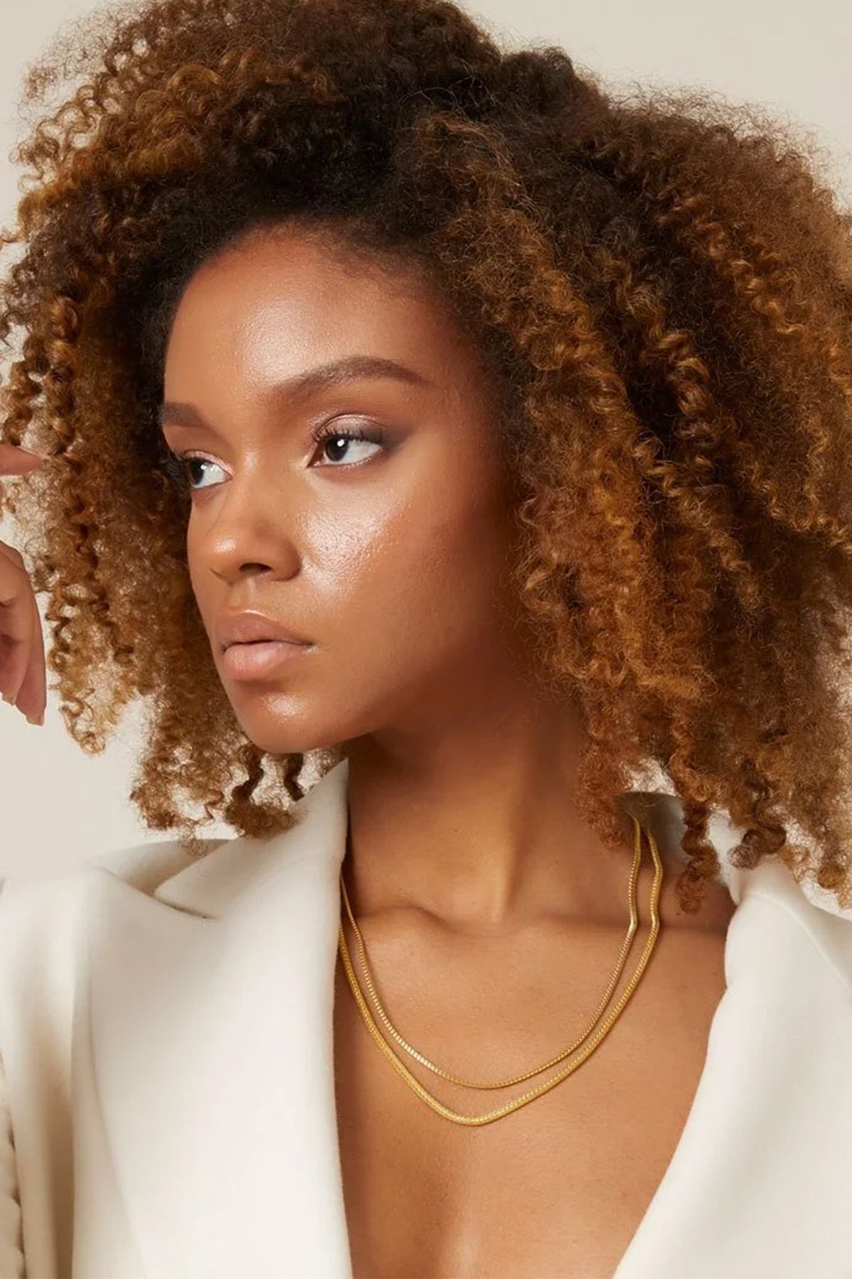 14K Gold Popcorn Chain