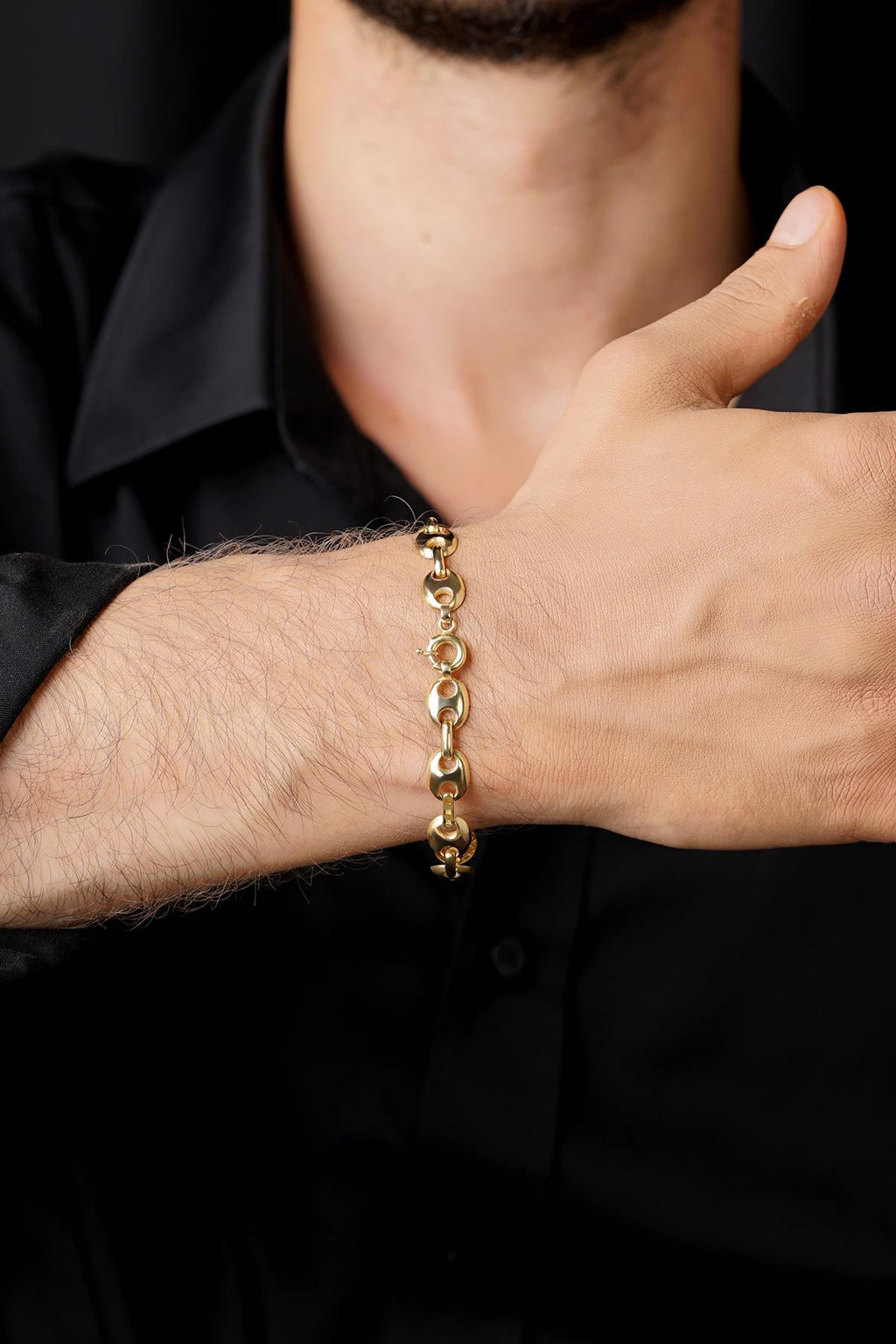 14ct Gold Puff Bracelet