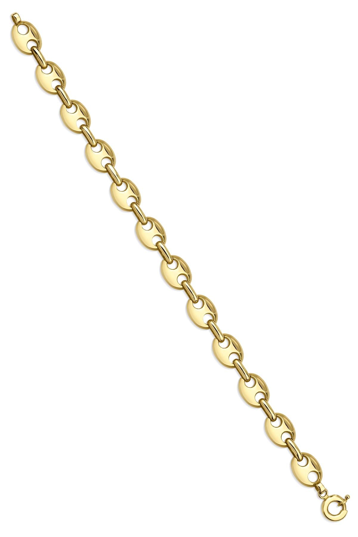 14ct Gold Puff Bracelet