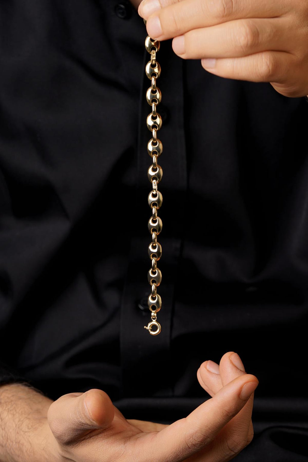 14ct Gold Puff Bracelet