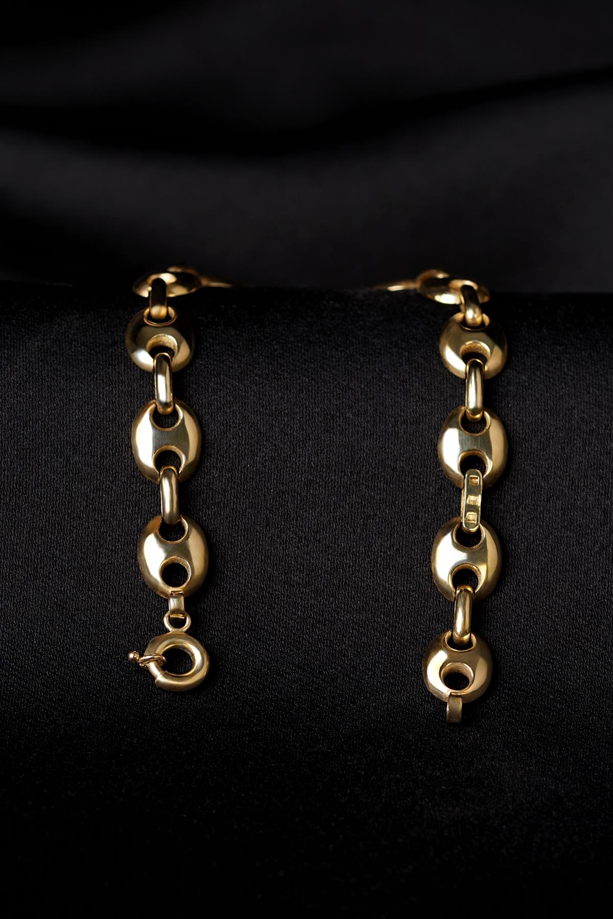 14ct Gold Puff Bracelet