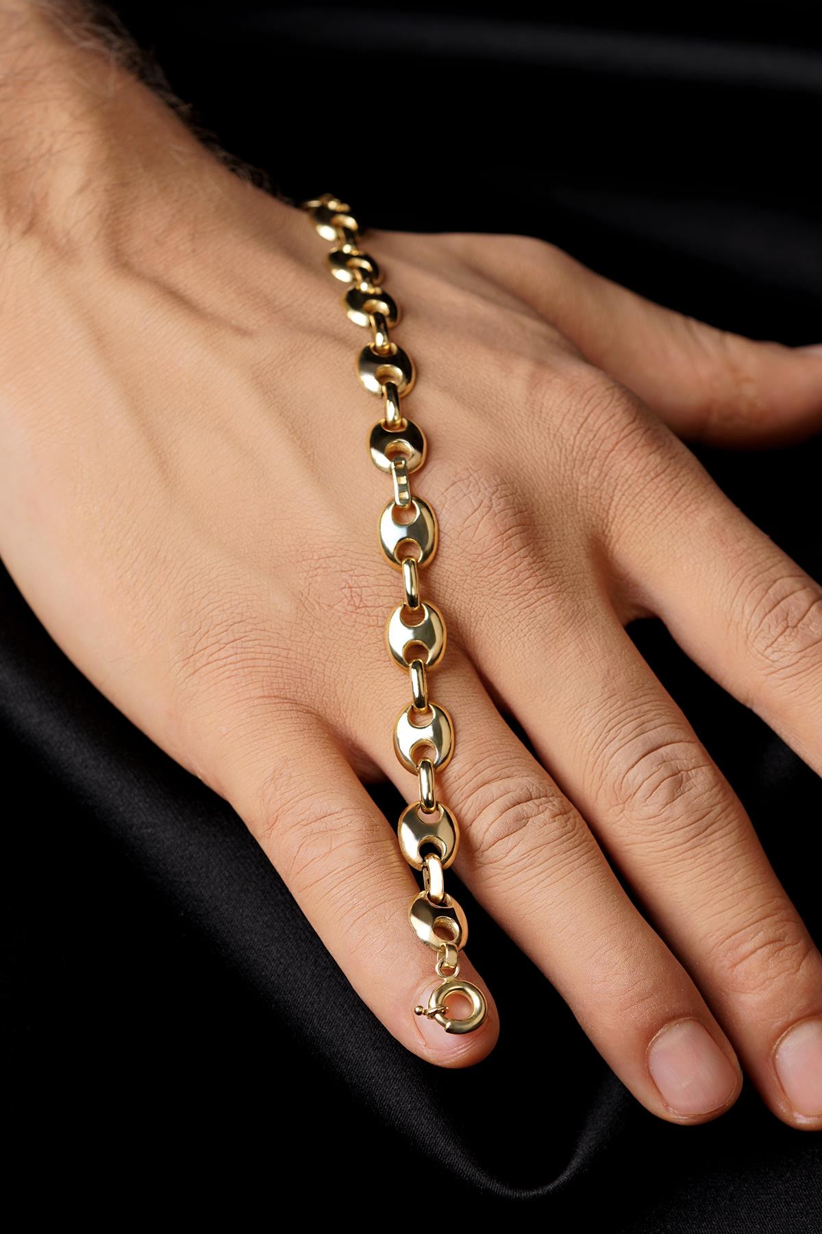 14ct Gold Puff Bracelet