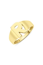 14ct Gold R Initial Ring