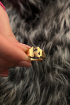 14ct Gold R Initial Ring
