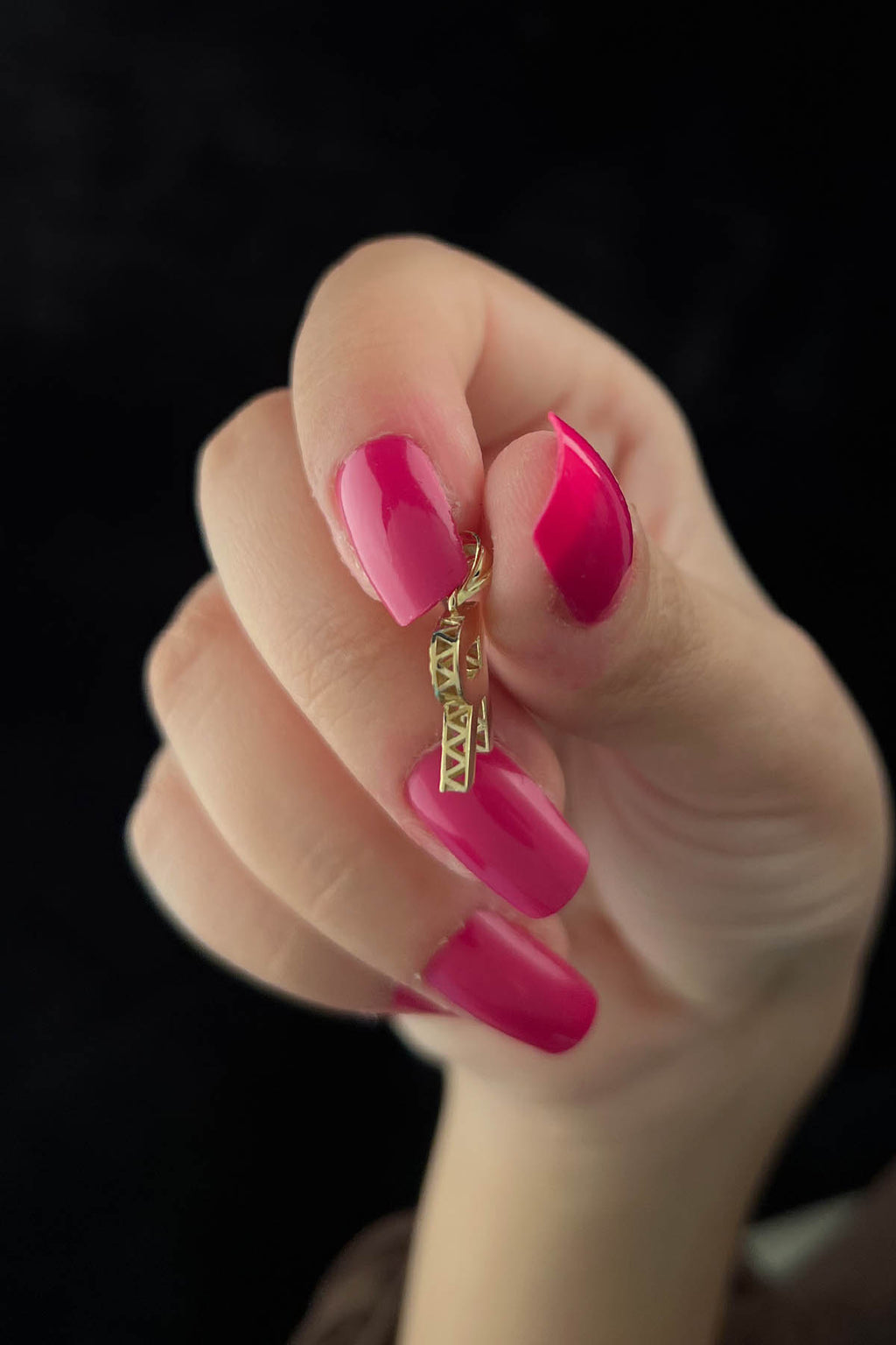 14ct Gold R Letter Mini Shine Pendant