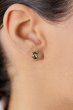 14ct Gold Rabbit Shaped Stud Earrings