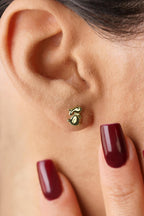14ct Gold Rabbit Shaped Stud Earrings