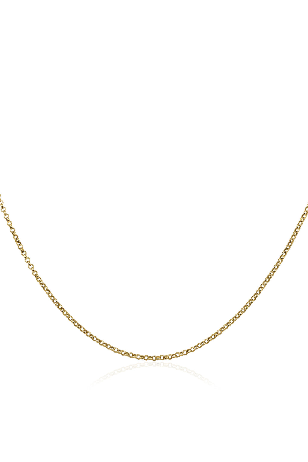 14ct Gold Rolo Chain   0.082  inch
