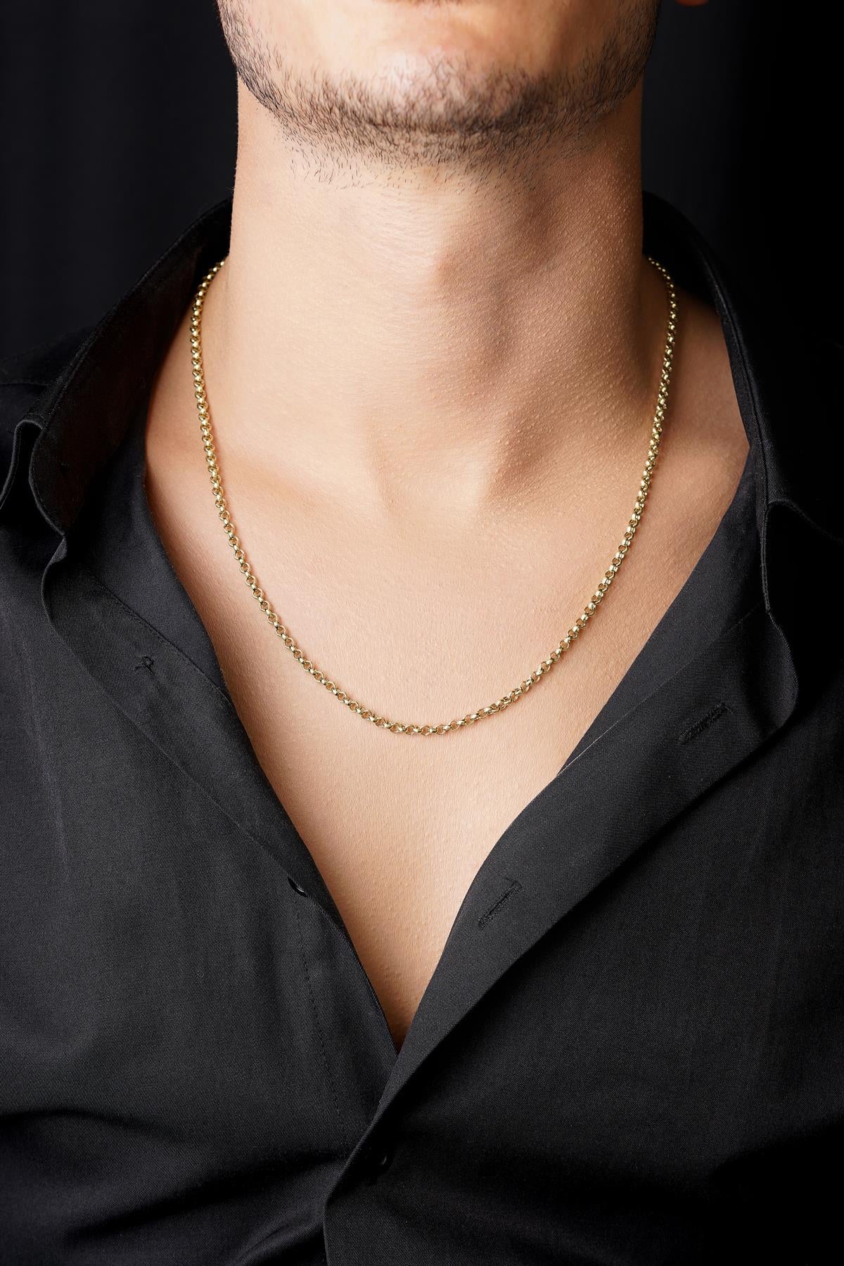 14ct Gold Rolo Chain   0.137 inch