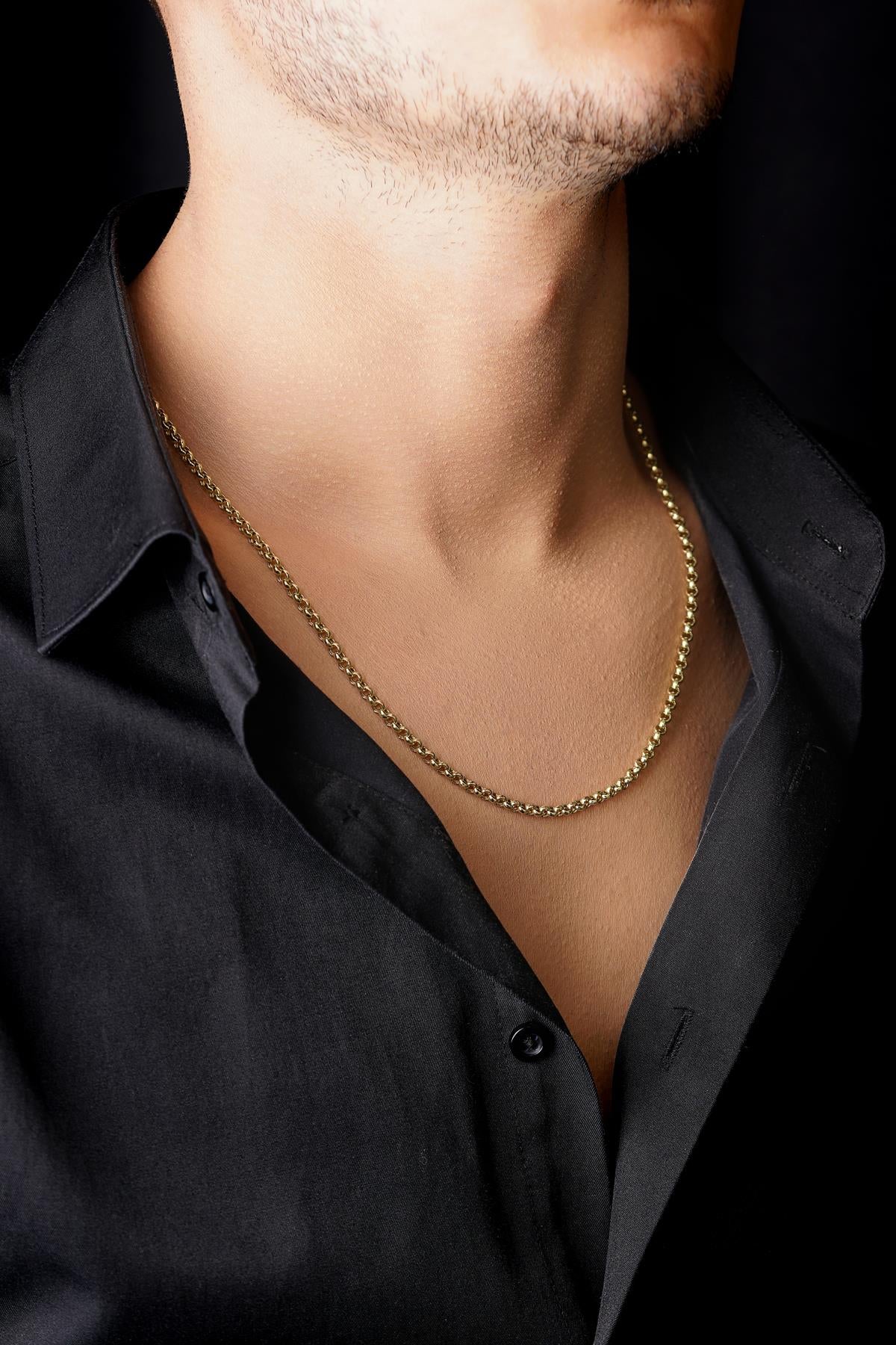 14ct Gold Rolo Chain   0.137 inch