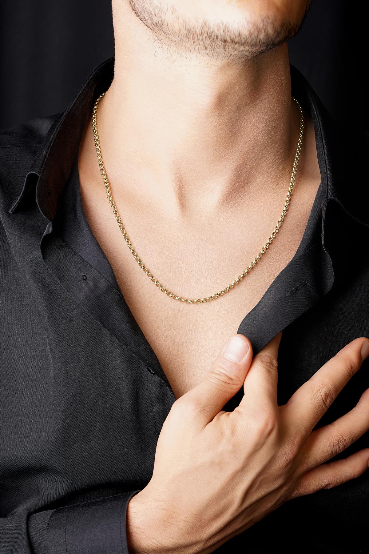 14ct Gold Rolo Chain   0.137 inch