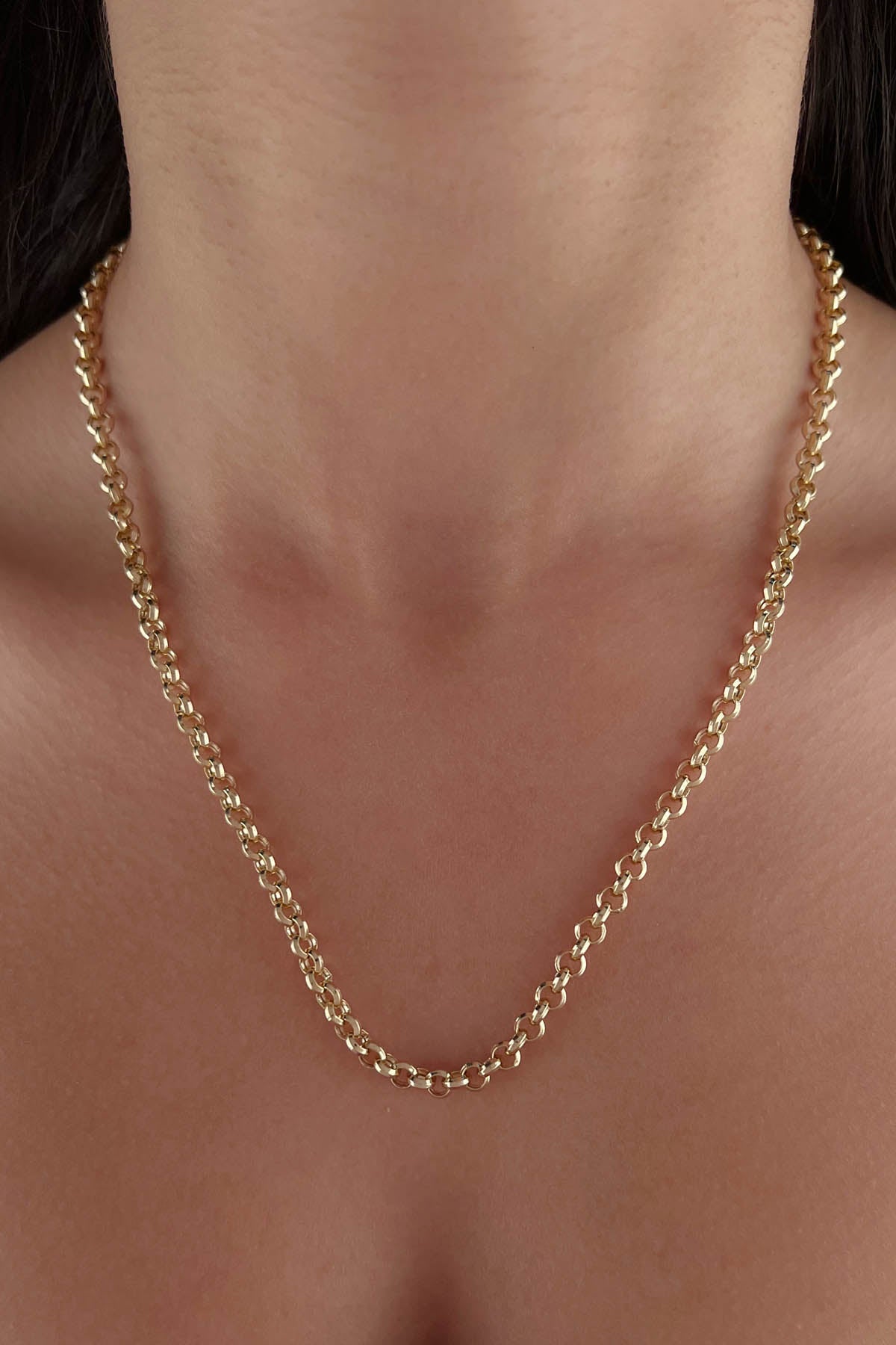 14ct Gold Rolo Chain  0.185 inch