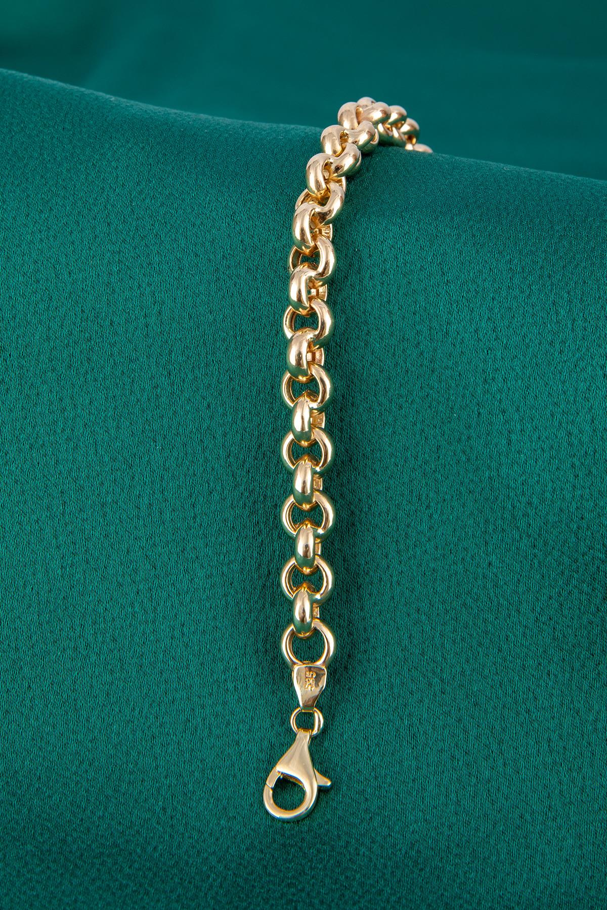 14K Gold Rolo Chain Bracelet