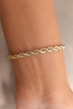 14ct Gold Rope Bracelet 4.40 mm