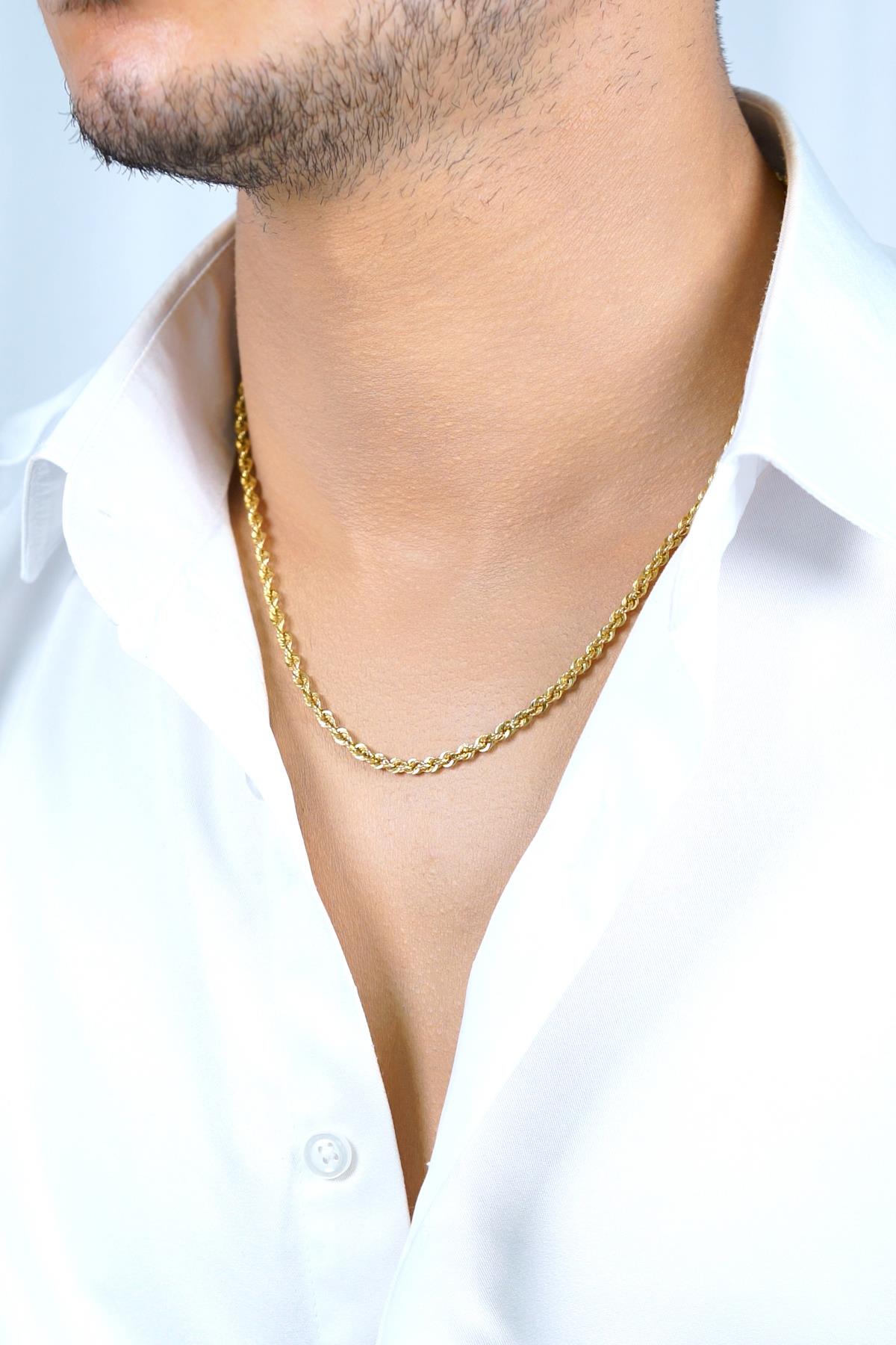 14ct Gold Rope Chain  0.129 inch