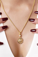 14ct Gold Rose Motif Filigree Set – Mother’s Set