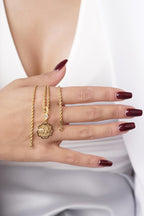 14ct Gold Rose Motif Filigree Set – Mother’s Set