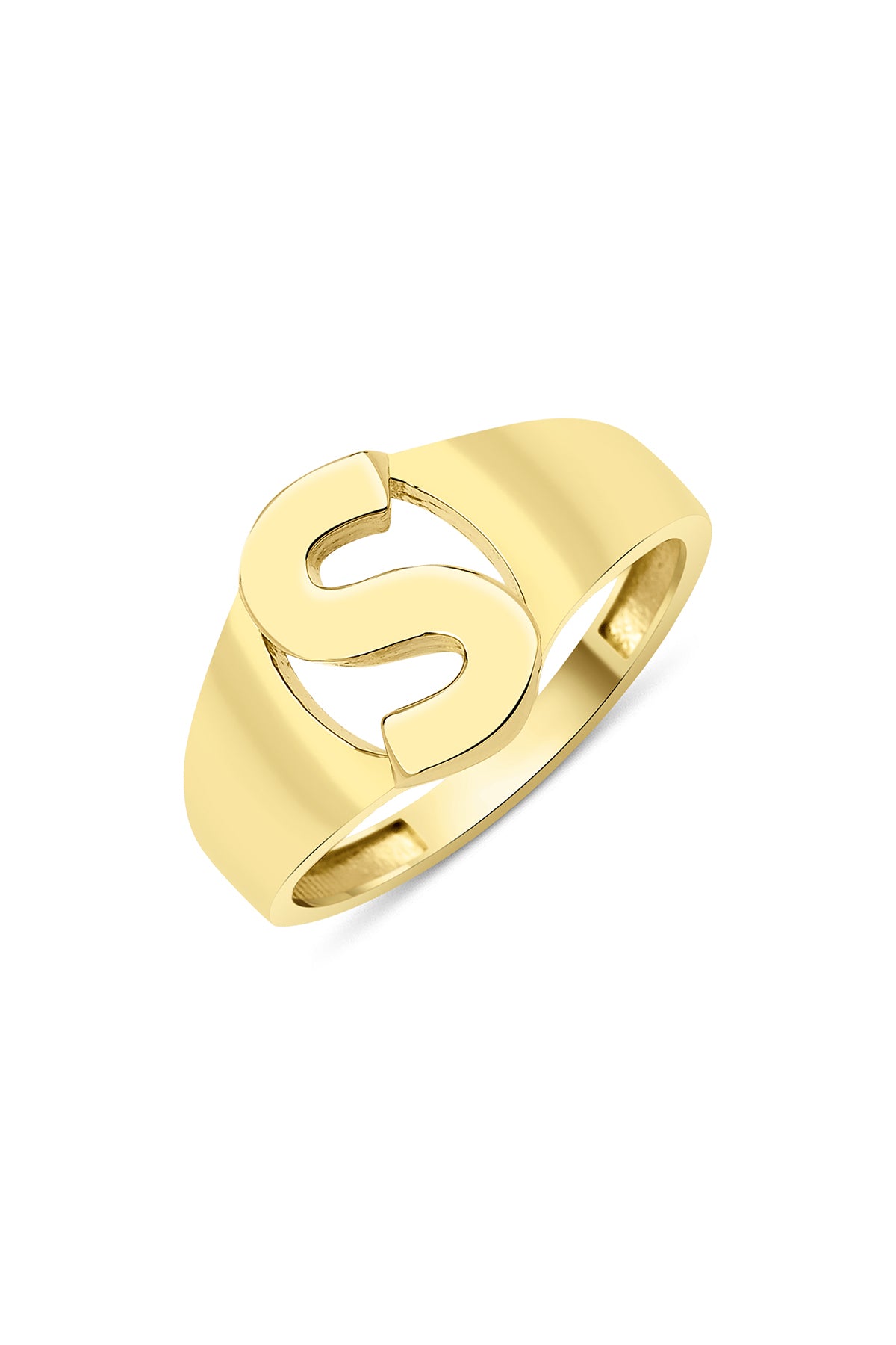 14ct Gold S Initial Ring