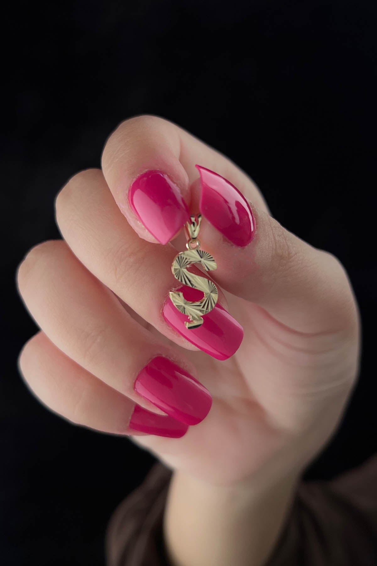 14ct Gold Ş Letter Mini Shine Pendant