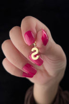 14ct Gold S Letter Mini Shine Pendant