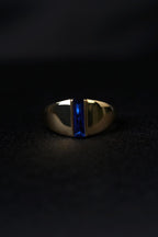 14ct Gold Sapphire Bar Ring