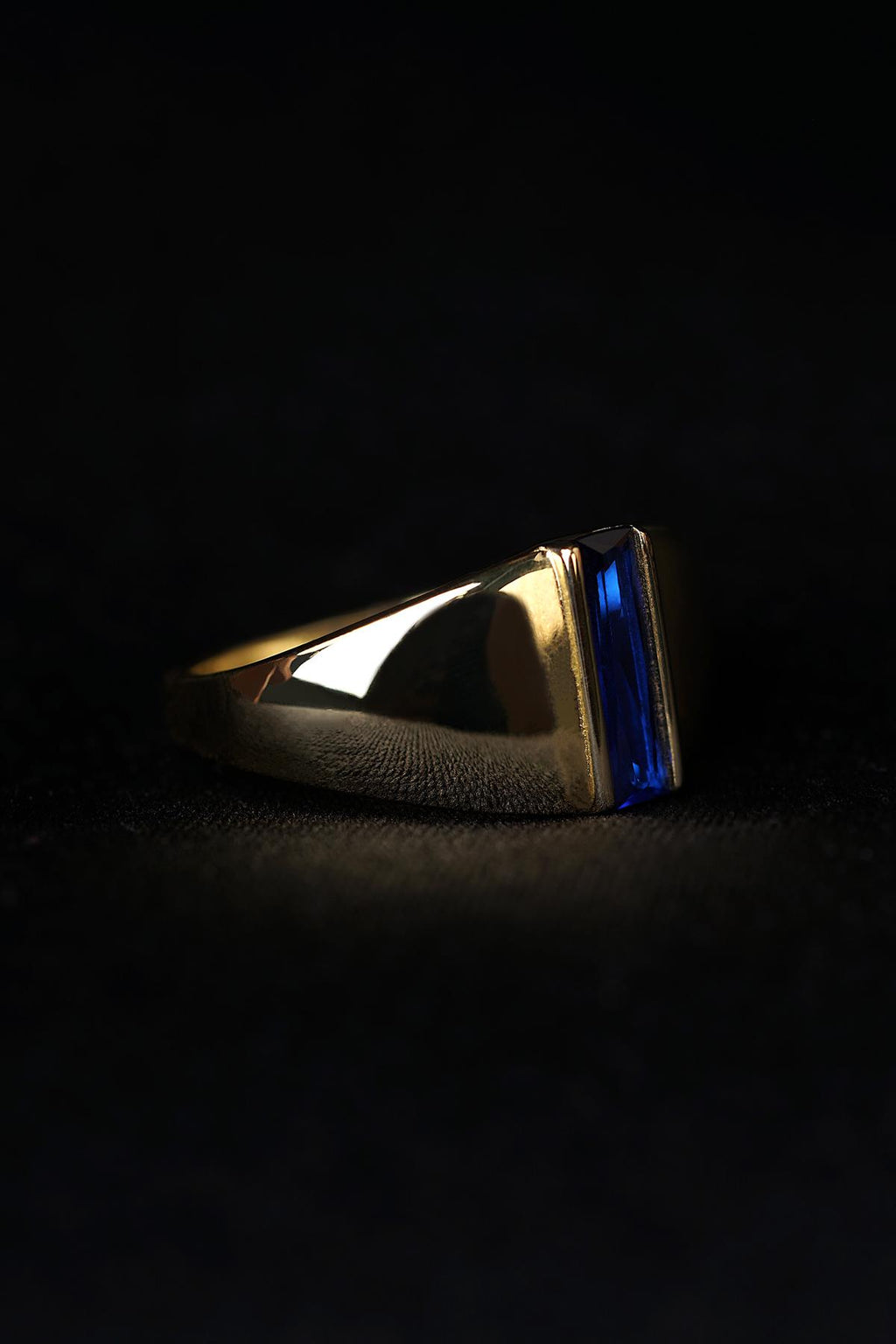 14ct Gold Sapphire Bar Ring
