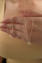 14ct Gold Sea Star Necklace