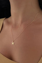 14ct Gold Sea Star Necklace