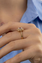 14ct Gold Semi Mount Stone Ring