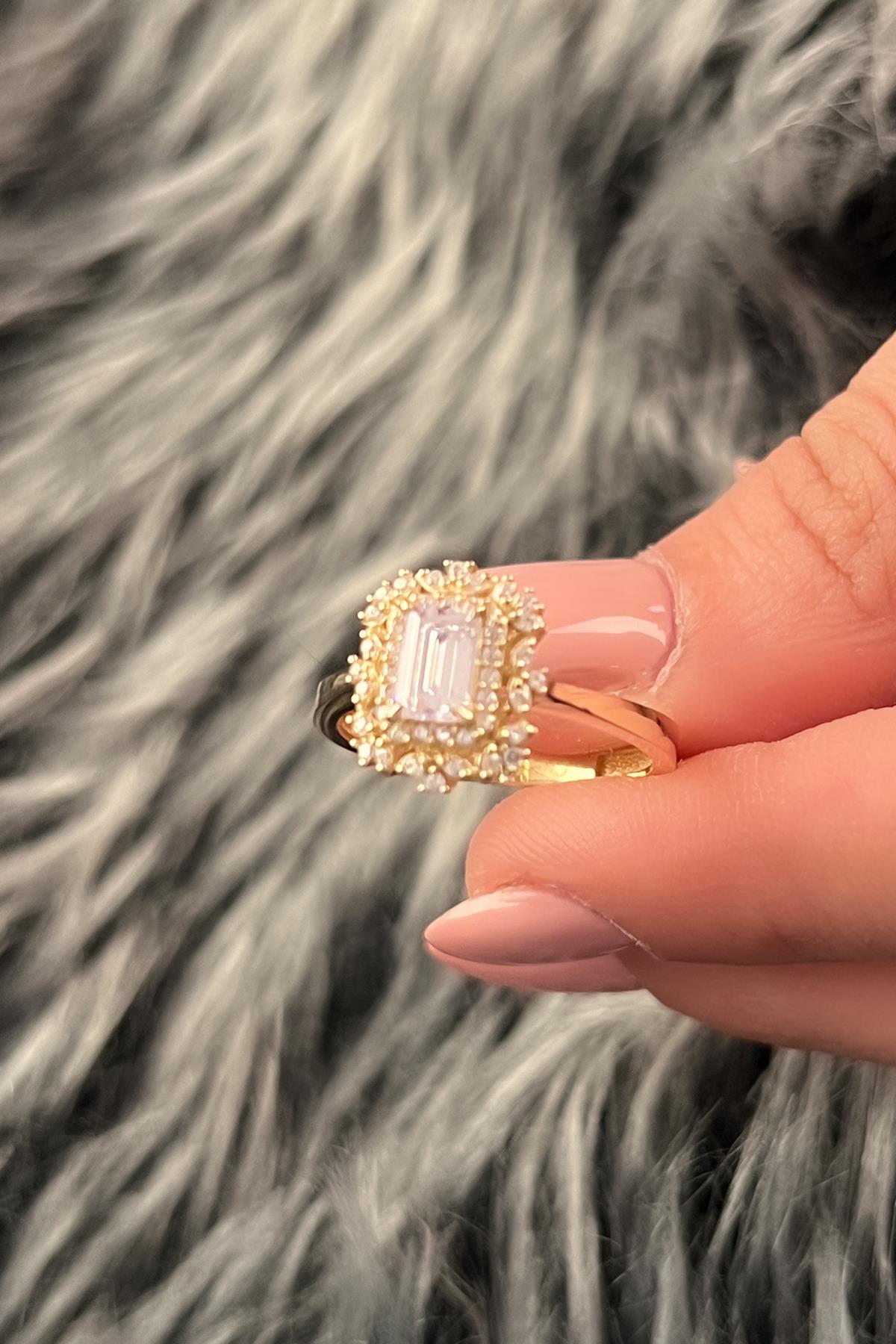 14ct Gold Semi Mount Stone Ring