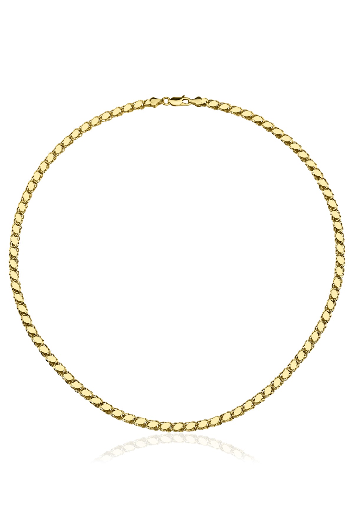 14K Gold Sequin Chain   0.192 inch