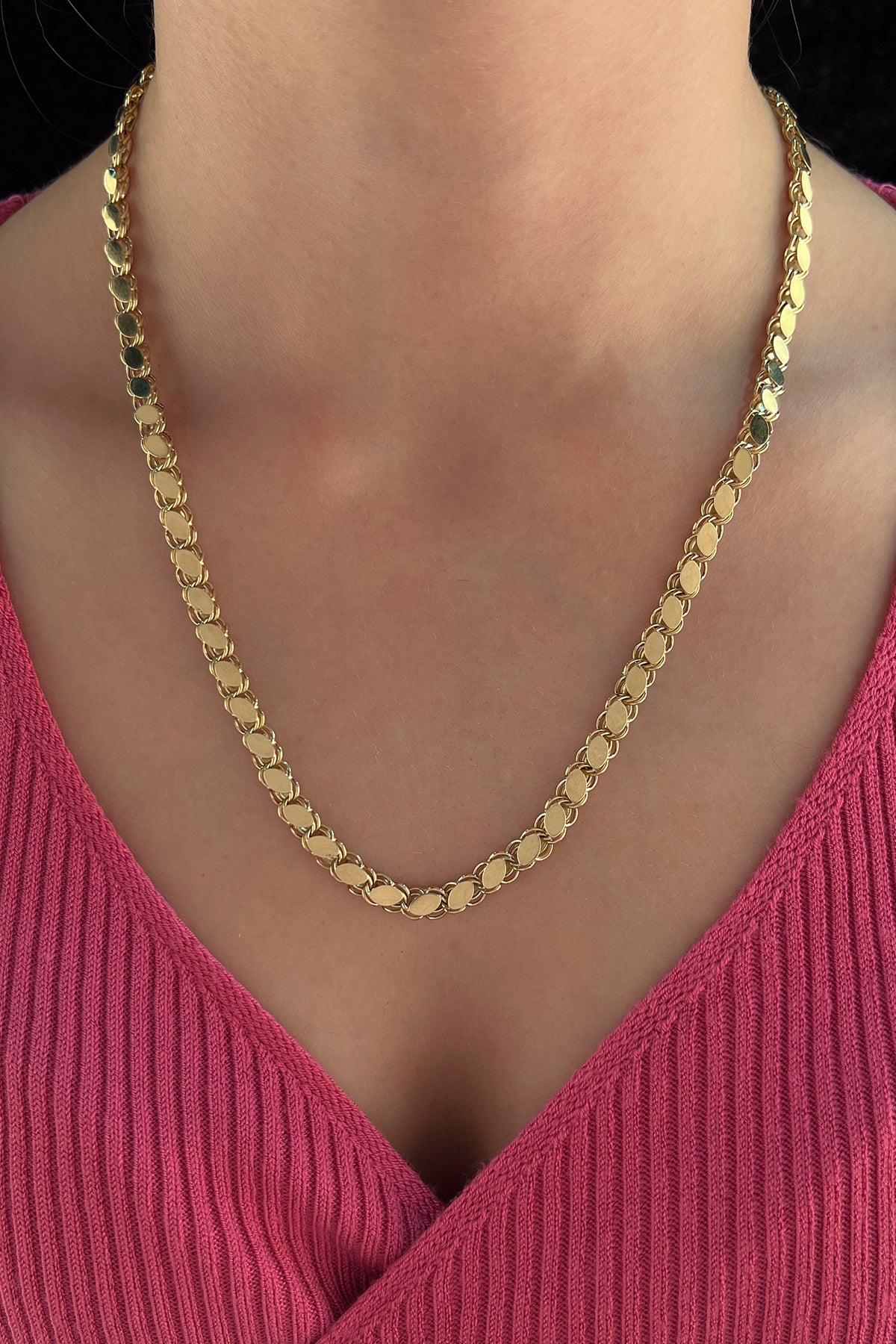 14ct Gold Sequin Chain   0.236 inch