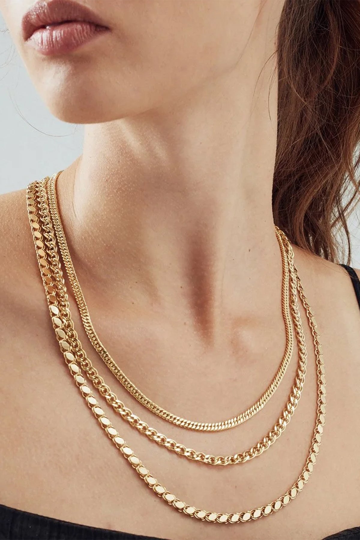 14K Gold Sequin Chain