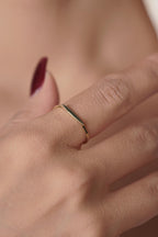 14ct Gold Slim Signet Ring