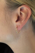 14ct Gold Slim Small Hoop Earrings