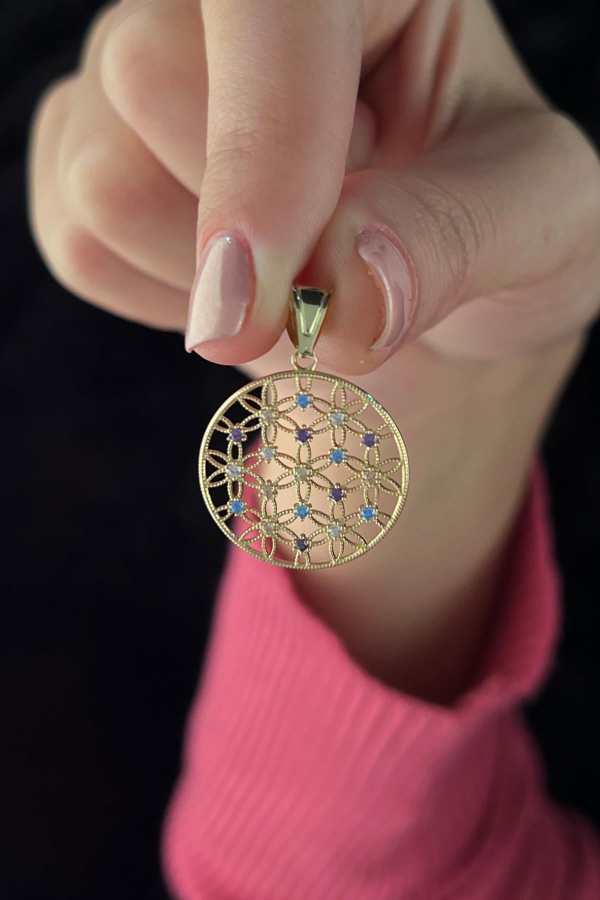 14ct Gold Small Flower Of Life Charm
