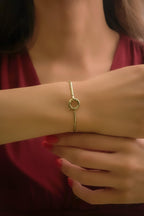 14ct Gold Snake Back Chain Bracelet  0.080 inch