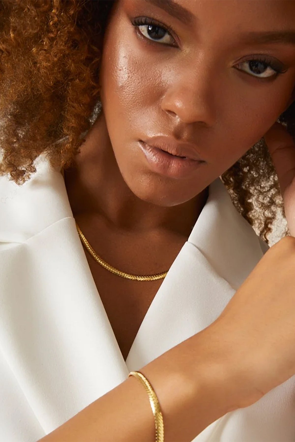14K Gold Snake Link Chain