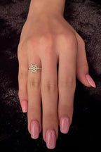 14ct Gold Snowflake Ring