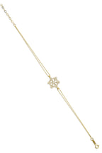 14ct Gold Snowflake Shape Bracelet