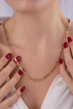 14ct Gold Spiral Paperclip Chain